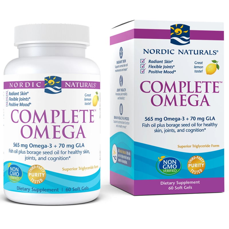 Жирні кислоти Nordic Naturals Complete Omega, 60 капсул лимон