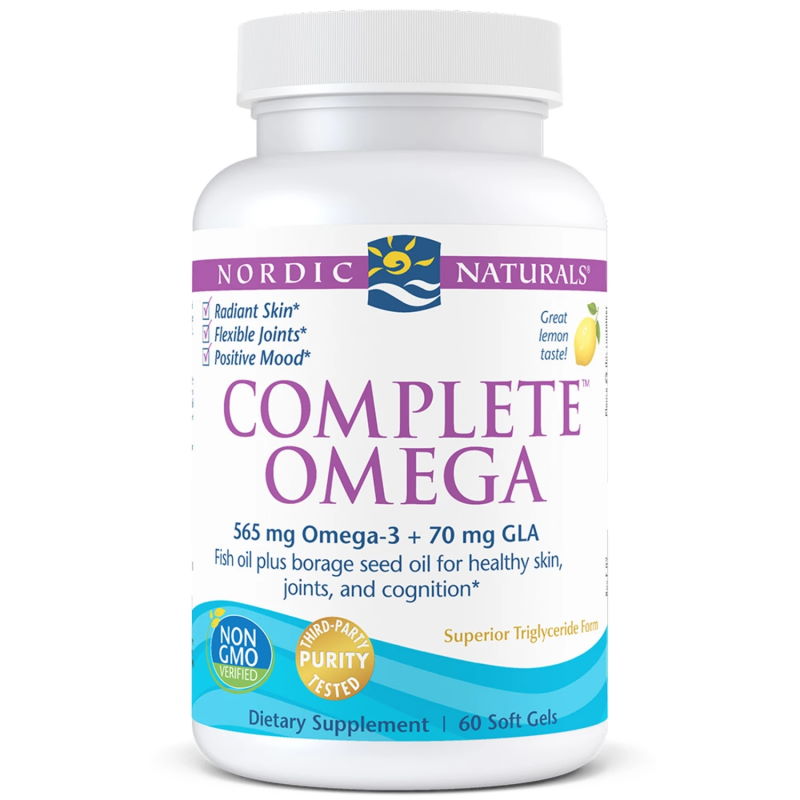 Жирні кислоти Nordic Naturals Complete Omega, 60 капсул лимон. Фото 2