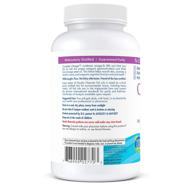 Жирні кислоти Nordic Naturals Complete Omega, 120 капсул лимон. Фото 3
