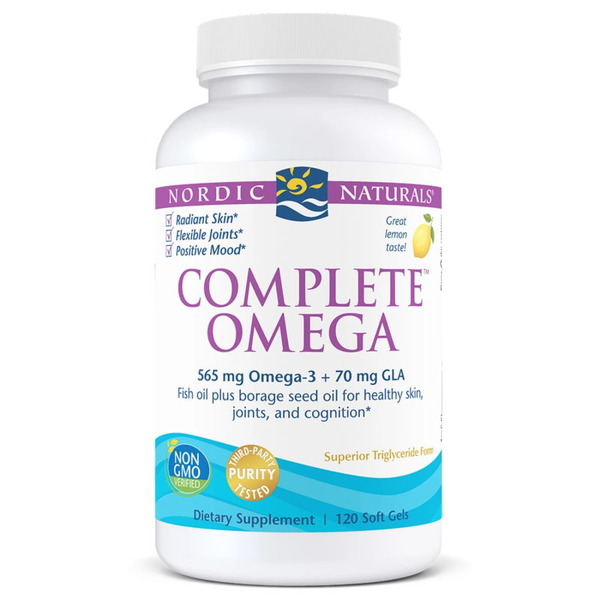 Жирні кислоти Nordic Naturals Complete Omega, 120 капсул лимон. Фото 2