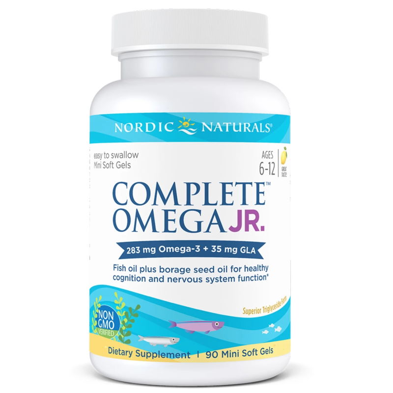 Жирные кислоты Nordic Naturals Complete Omega Junior, 90 капсул лимон. Фото 2