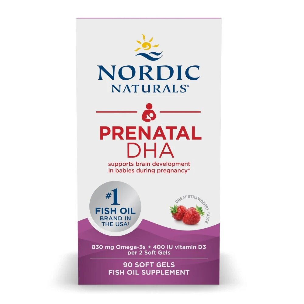 Жирные кислоты Nordic Naturals Prenatal DHA, 90 капсул