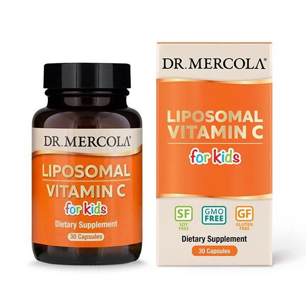 Витамины и минералы Dr. Mercola Liposomal Vitamin C for Kids, 30 капсул
