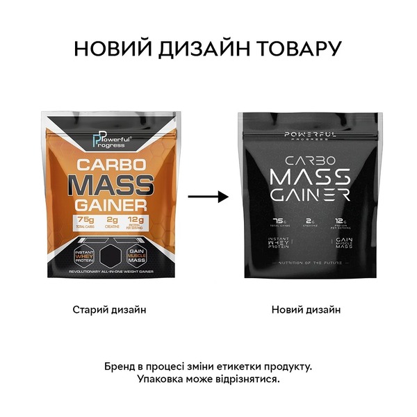 Гейнер Powerful Progress Carbo Mass Gainer, 2 кг. Фото 2