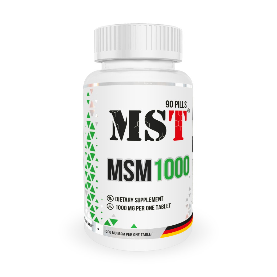 Препарат для суглобів і зв'язок MST Nutrition MSM 1000, 90 таблеток