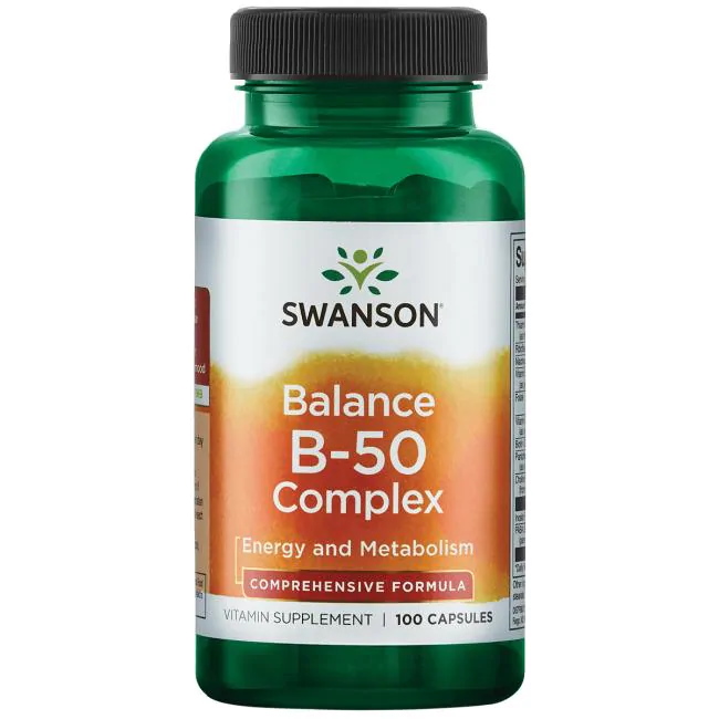 Витамины и минералы Swanson Balance B-50 Complex, 100 капсул