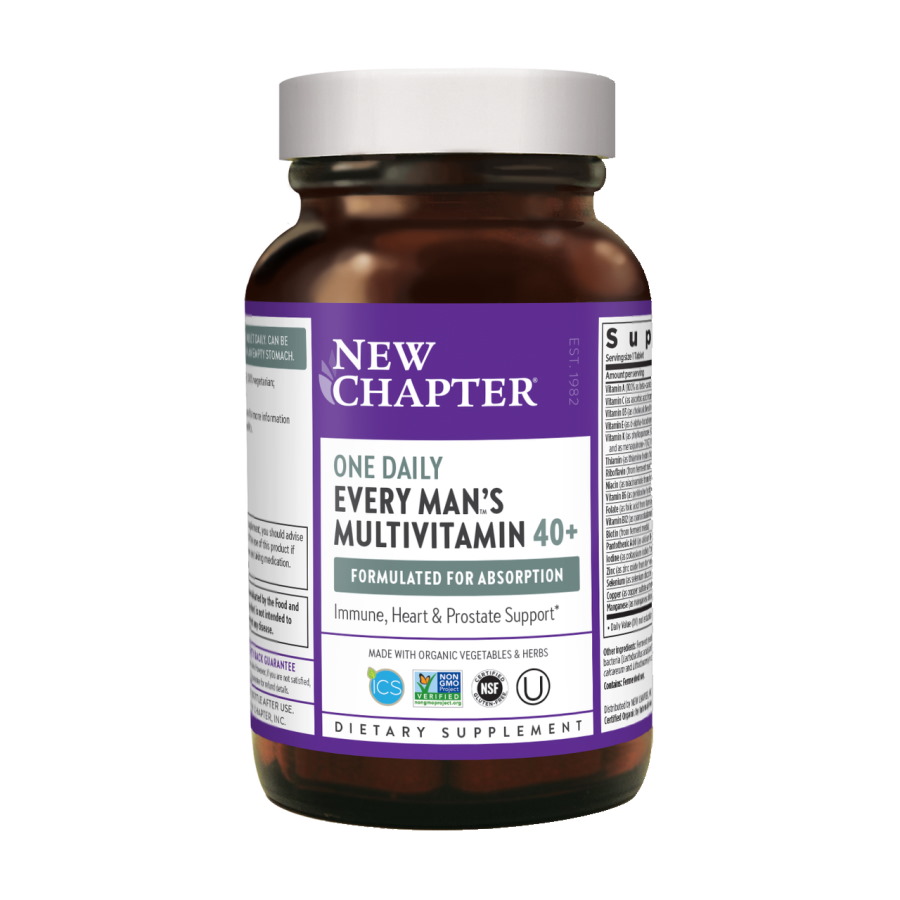 Вітаміни та мінерали New Chapter Every Man's One Daily 40+ Multivitamin, 48 таблеток