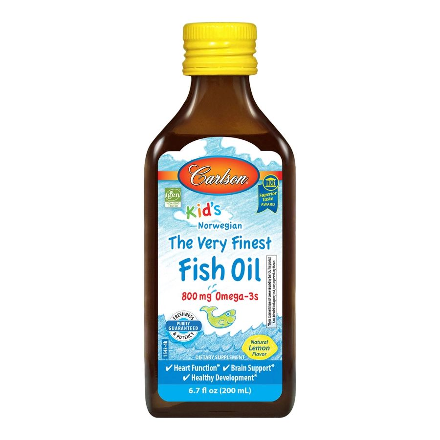 Жирні кислоти Carlson Labs Kid's The Very Finest Fish Oil, 200 мл. Фото 2
