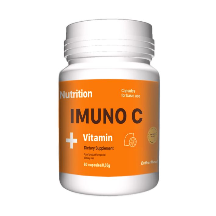 Вітаміни та мінерали EntherMeal Imuno C Vitamin, 60 капсул