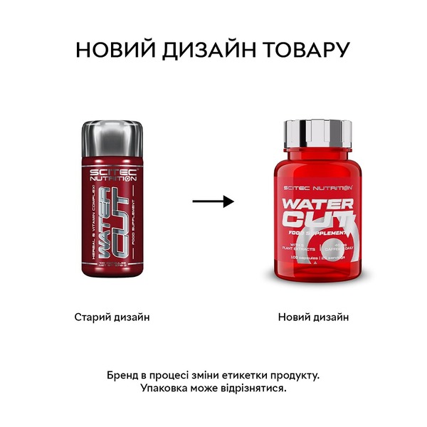 Жиросжигатель Scitec Nutrition Water Cut, 100 таблеток. Фото 2