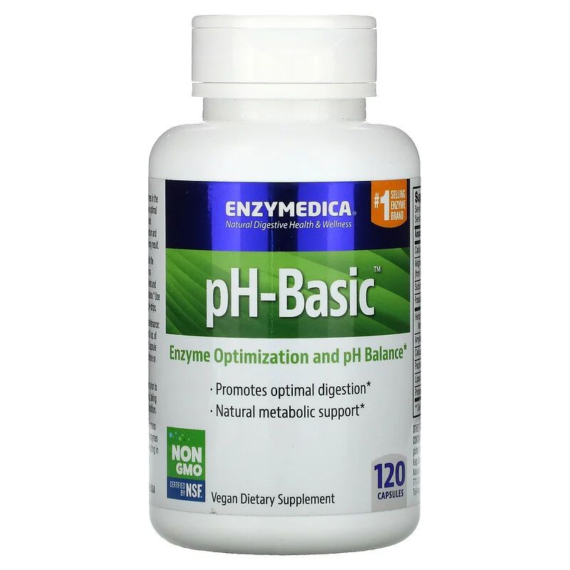 Натуральна добавка Enzymedica pH-Basic, 30 капсул