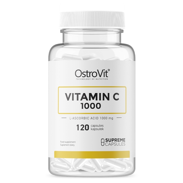 Вітаміни та мінерали OstroVit Vitamin C 1000 mg, 120 капсул