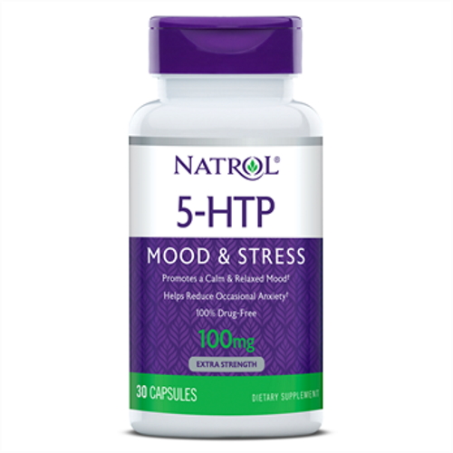 Аминокислота Natrol 5-HTP 100 mg, 30 капсул