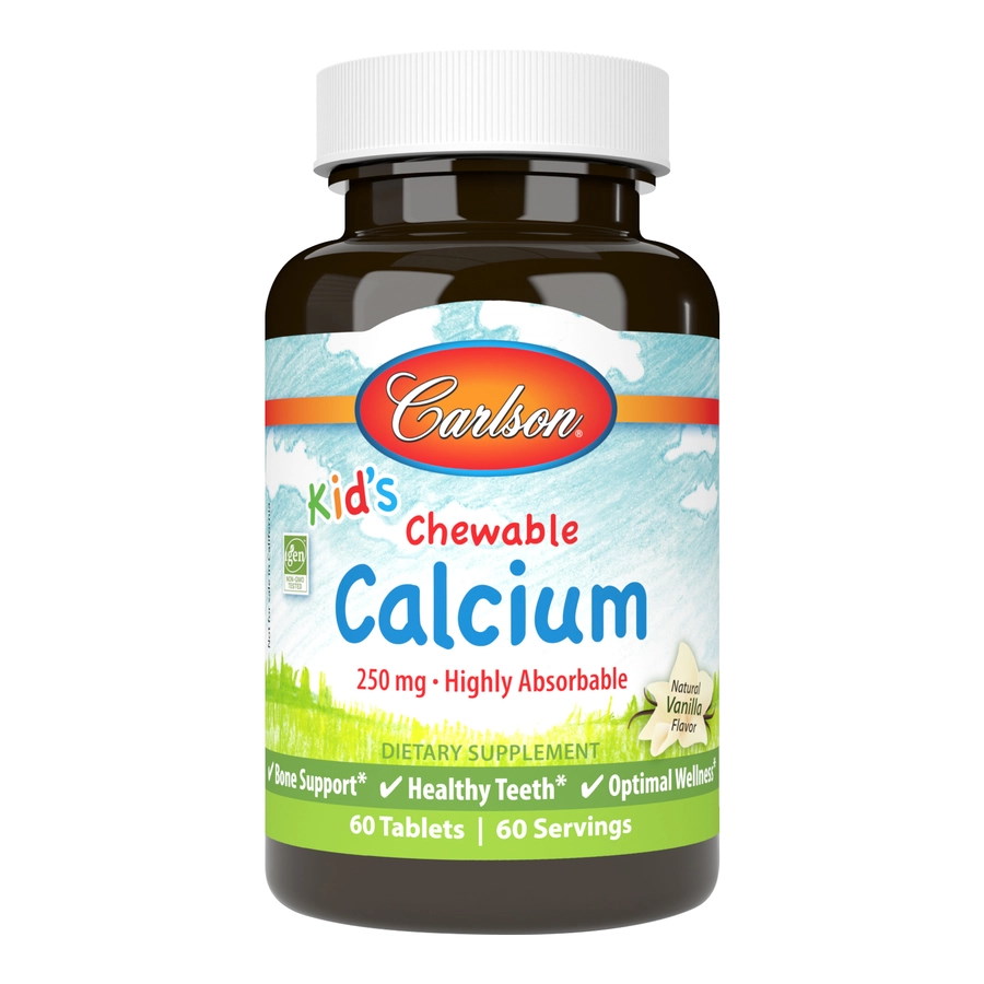 Вітаміни та мінерали Carlson Labs Kid's Chewable Calcium, 60 таблеток