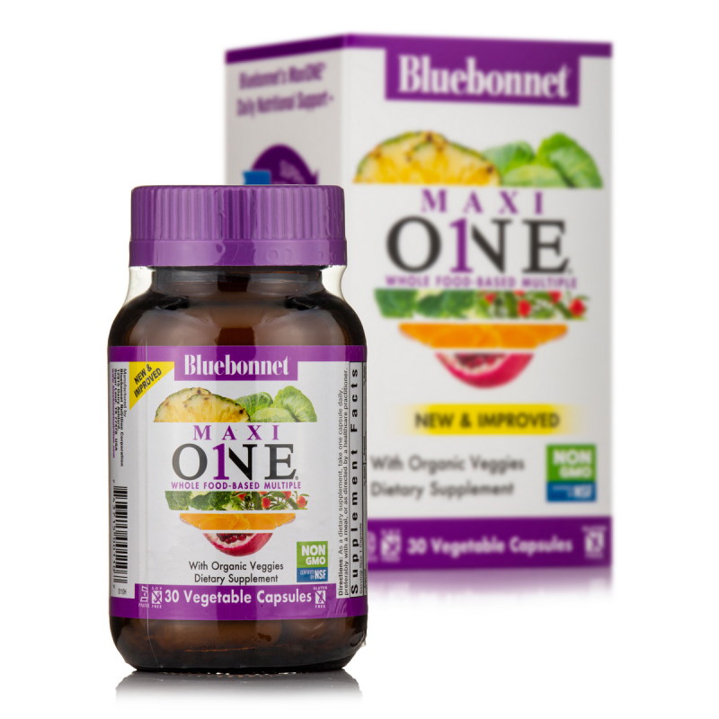 Вітаміни та мінерали Bluebonnet Nutrition Maxi ONE, 30 вегакапсул