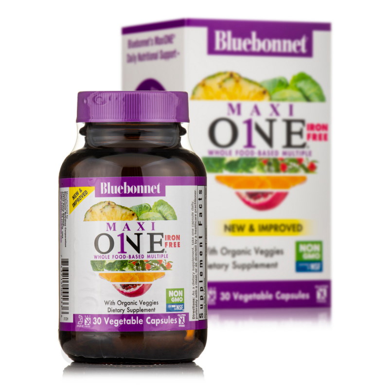 Вітаміни та мінерали Bluebonnet Nutrition Maxi ONE Iron free, 30 вегакапсул