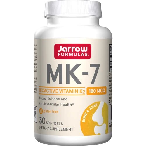 Вітаміни та мінерали Jarrow Formulas MK-7 180 mcg, 30 капсул