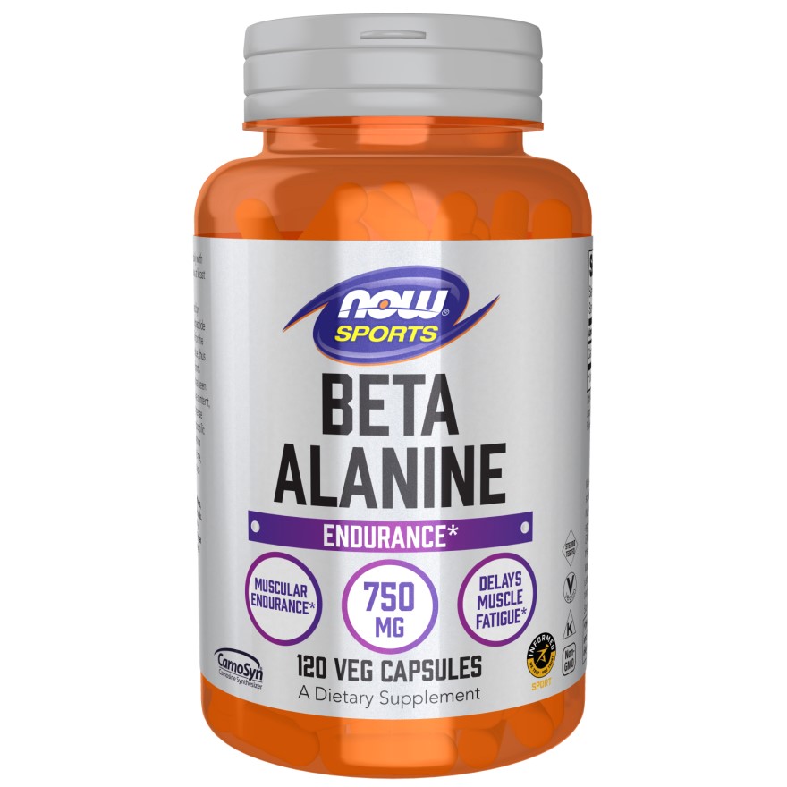 Амінокислота NOW Sports Beta-Alanine 750 mg, 120 вегакапсул