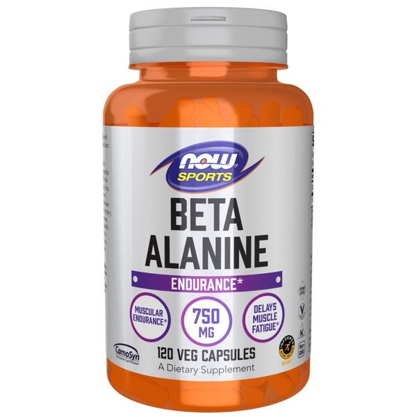 Амінокислота NOW Sports Beta-Alanine 750 mg, 120 вегакапсул