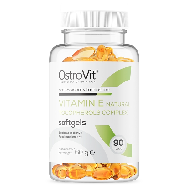 Вітаміни та мінерали OstroVit Vitamin E Natural Tocopherols Complex, 90 капсул