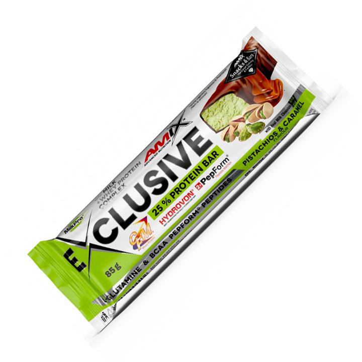 Батончик AMIX Exclusive Protein Bar, 85 грам. Фото 9