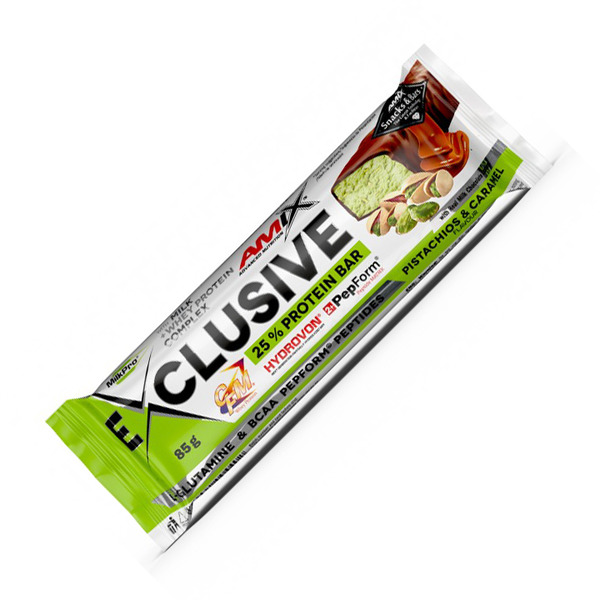 Батончик AMIX Exclusive Protein Bar, 85 грам. Фото 9