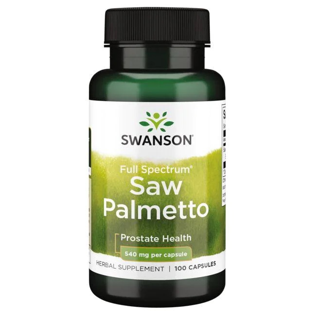 Натуральна добавка Swanson Saw Palmetto 540 mg Full Spectrum, 100 капсул