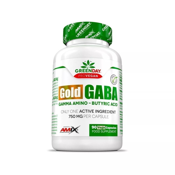Амінокислота AMIX GreenDay ProVegan Gold GABA, 90 капсул