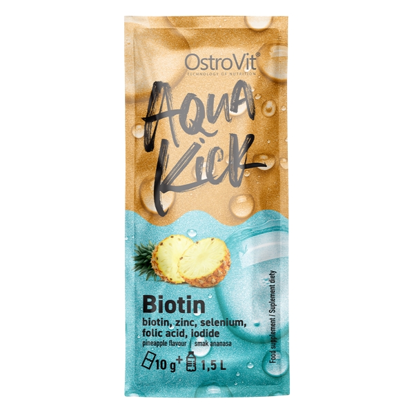 Вітаміни та мінерали OstroVit Aqua Kick Biotin, 10 грам ананас
