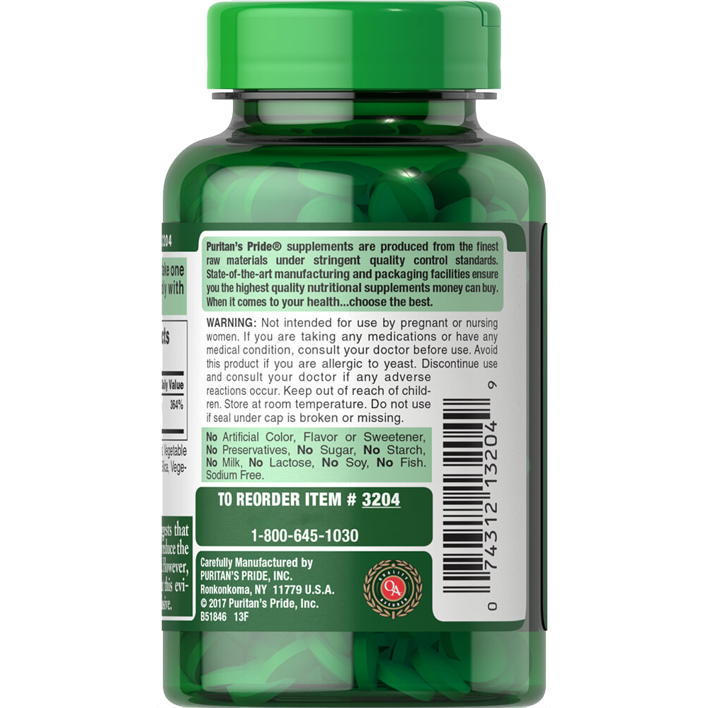 Вітаміни та мінерали Puritan's Pride Selenium 200 mcg, 250 таблеток. Фото 3