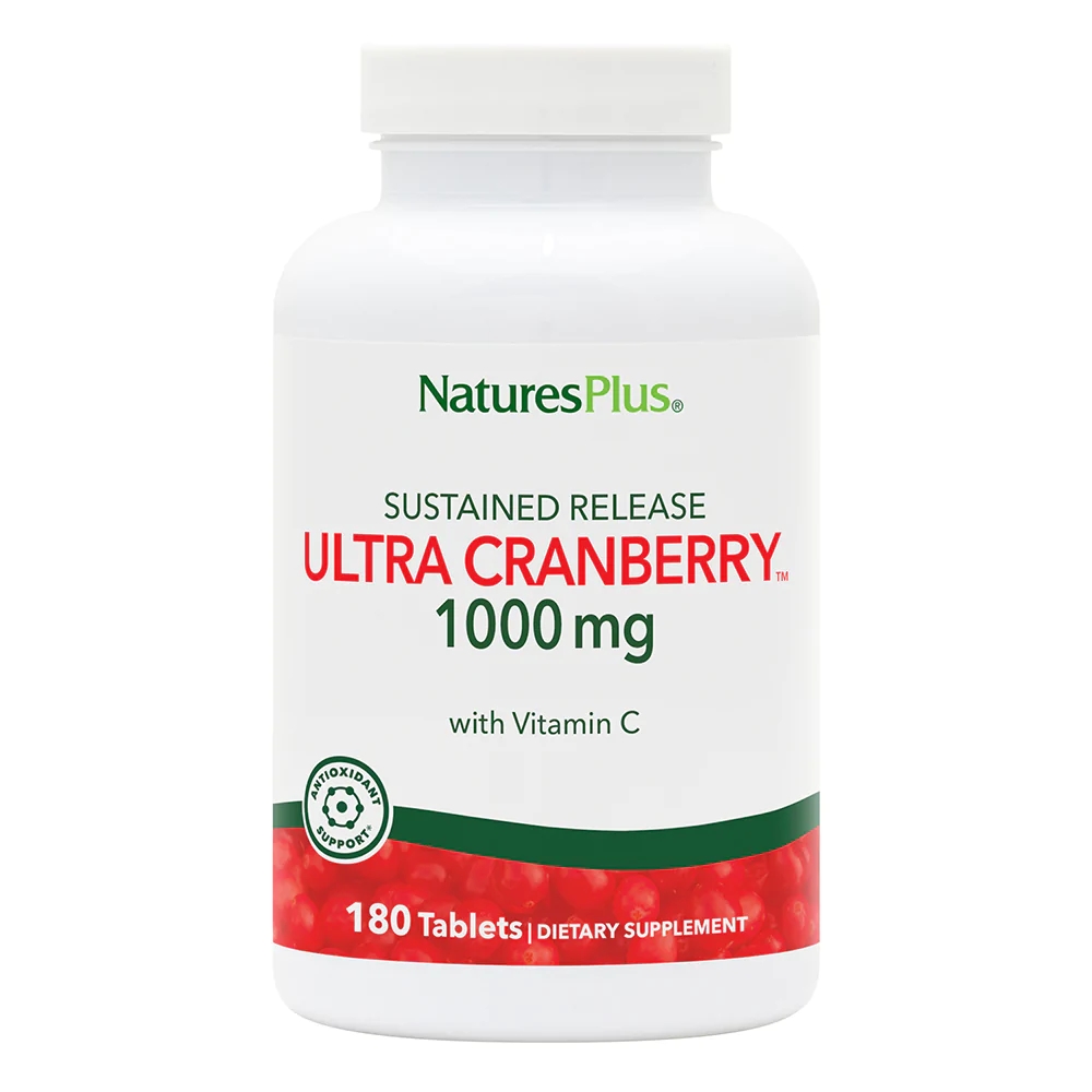 Натуральна добавка Natures Plus Ultra Cranberry 1000 mg, 180 таблеток