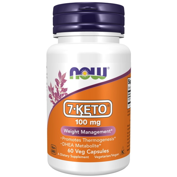 Жиросжигатель NOW 7-Keto 100 mg, 60 вегакапсул