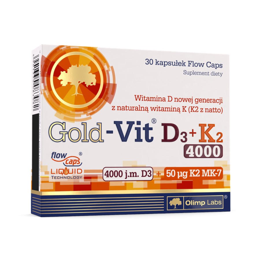 Вітаміни та мінерали Olimp Sport Nutrition Gold-Vit D3+K2 4000 IU, 30 капсул