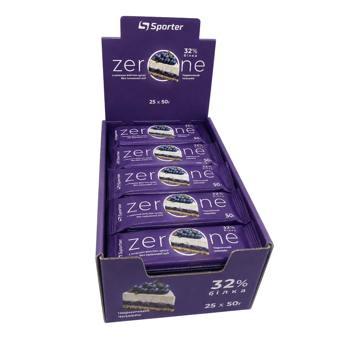Батончик Sporter Zero One, 25*50 грам. Фото 8