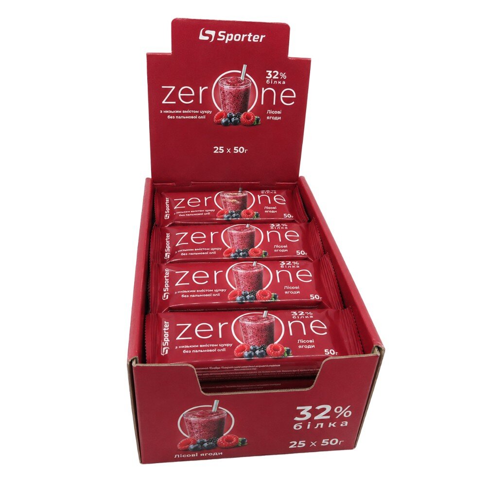 Батончик Sporter Zero One, 25*50 грам. Фото 4