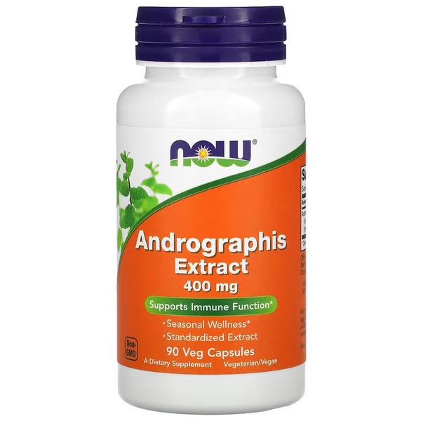 Натуральная добавка NOW Andrographis 400 mg, 90 вегакапсул