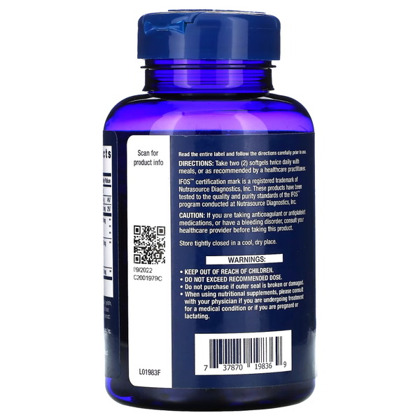 Жирні кислоти Life Extension Super Omega-3, 60 капсул. Фото 3