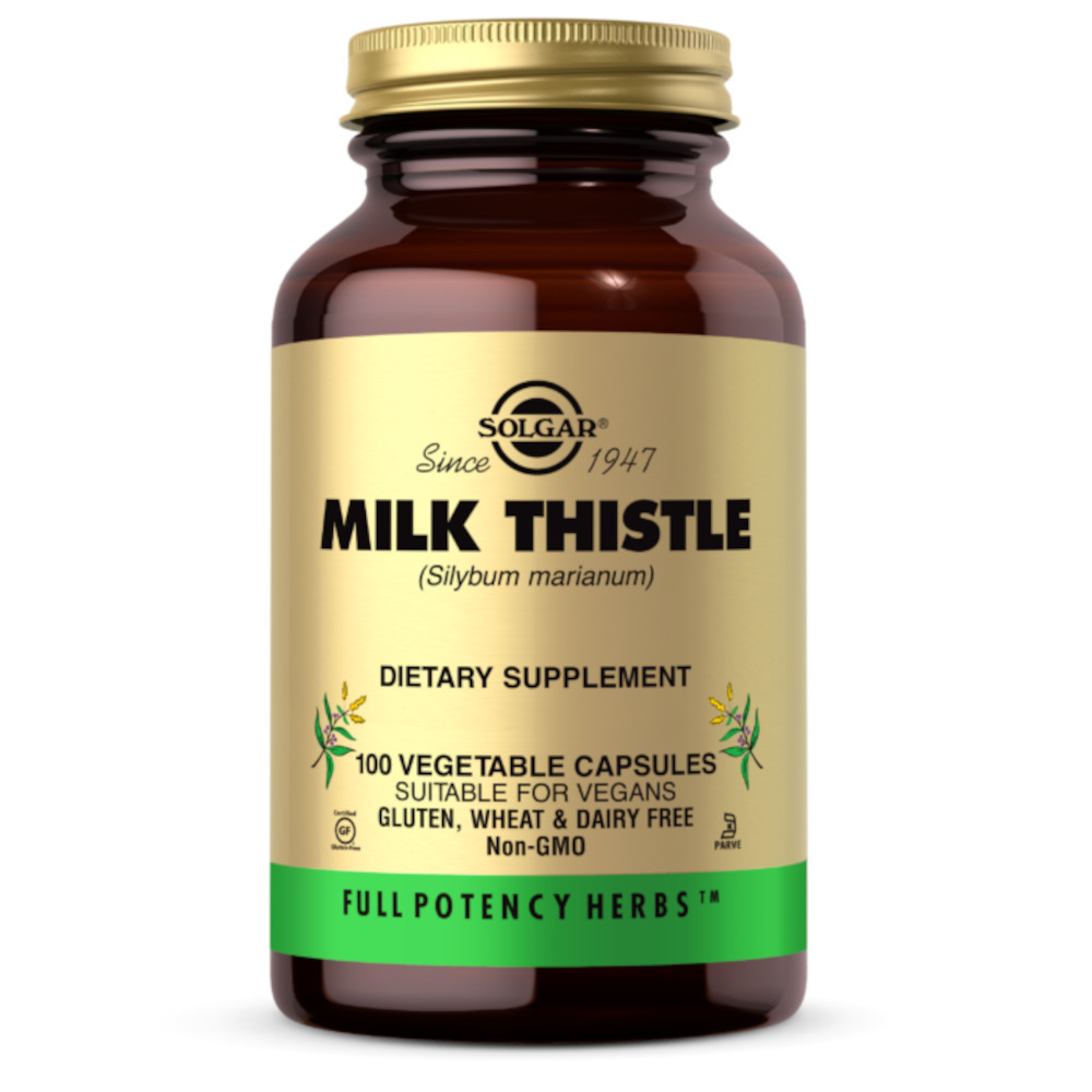 Натуральная добавка Solgar Milk Thistle, 100 вегакапсул