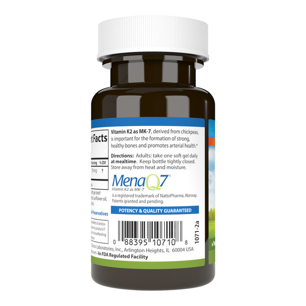Вітаміни та мінерали Carlson Labs Vitamin K2 MK-7 90 mcg, 60 капсул. Фото 2