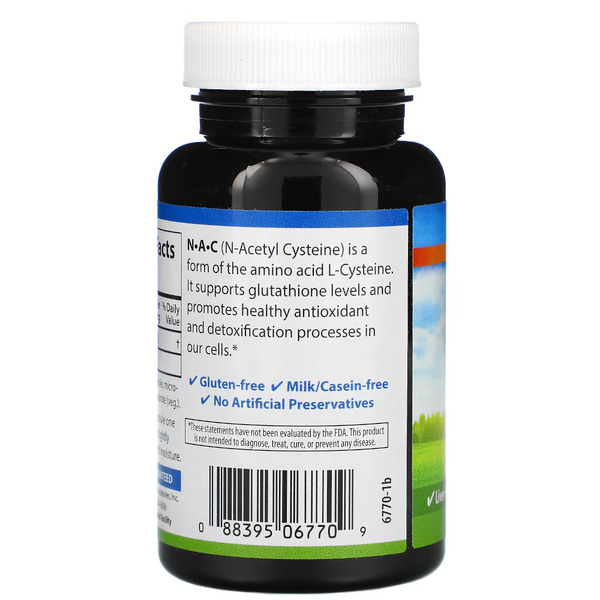 Амінокислота Carlson Labs N-A-C 500 mg, 60 капсул. Фото 2