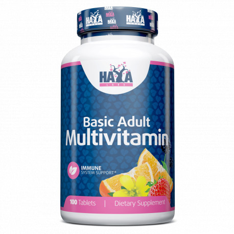 Вітаміни та мінерали Haya Labs Basic Adult Multivitamin, 100 таблеток