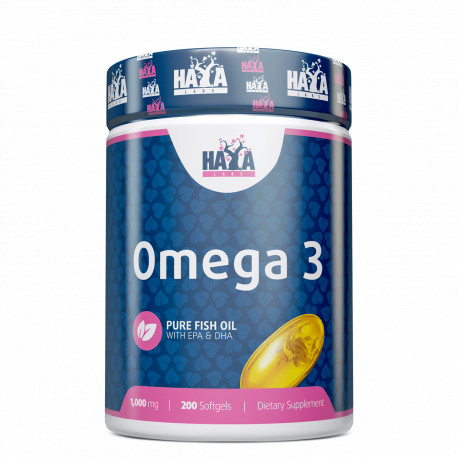 Жирні кислоти Haya Labs Omega 3 1000 mg, 200 капсул