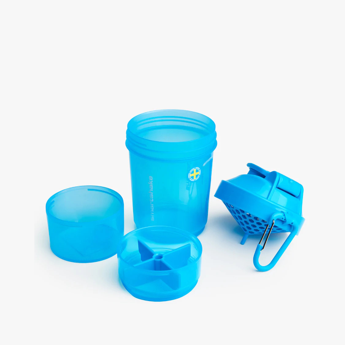 Шейкер Smart Shake Original2GO 600 мл, Neon Blue. Фото 2
