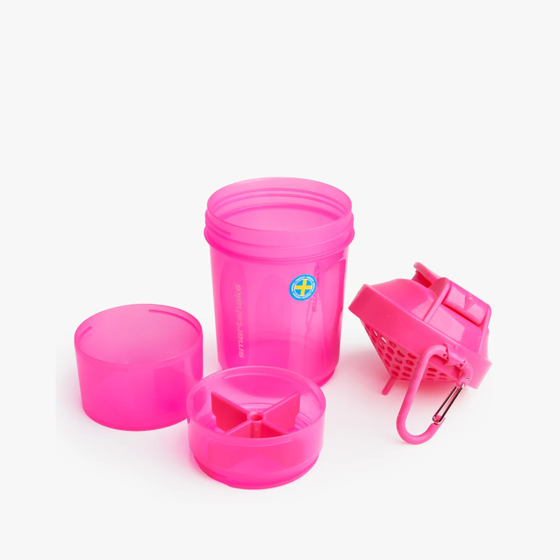 Шейкер Smart Shake Original2GO 600 мл, Neon Pink. Фото 2