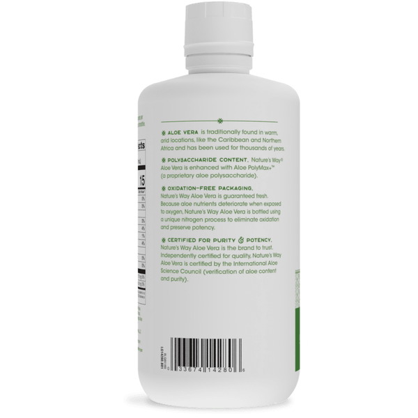 Натуральна добавка Nature's Way Aloe Vera Leaf Juice, 1 л. Фото 3