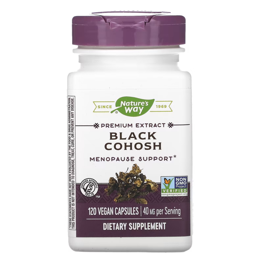 Натуральна добавка Nature's Way Black Cohosh 40 mg, 120 вегакапсул