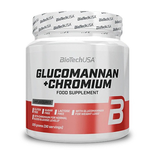 Жироспалювач BioTech Glucomannan Chromium, 225 грам