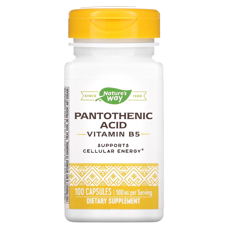 Витамины и минералы Nature's Way Pantothenic Acid, 100 капсул