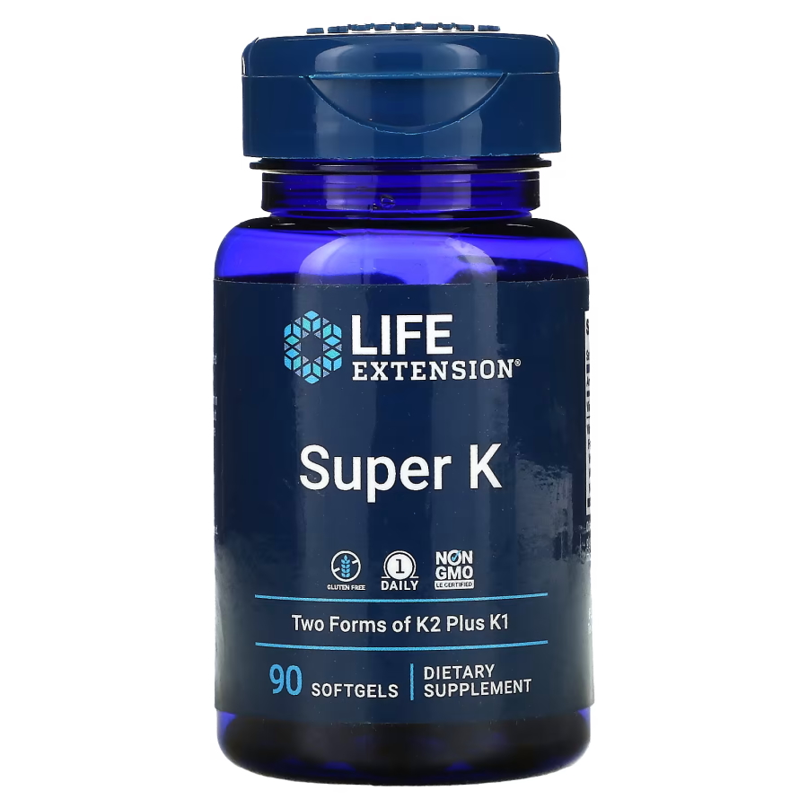 Вітаміни та мінерали Life Extension Super K, 90 капсул