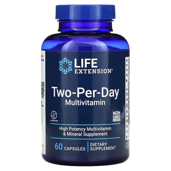 Витамины и минералы Life Extension Two-Per-Day, 60 капсул